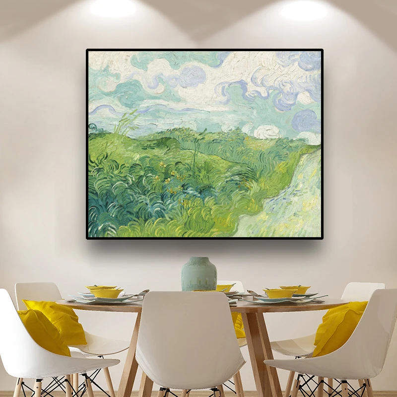 

Wheat Fields by Van Gogh Painting Impressionist Abstract Oil Painting on Canvas Posters and Print Wall Picture for Living Room
