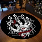 Коврики ковер в спальню декор для дома декор комнаты ковер в гостинную коврик входной двери Круглый кошачий ковер в стиле сатана, кошачий ковер с покрытием трона, коврик для ванной, домашний декор для гостиной