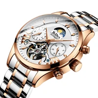 mens watches mechanical automatic self winding stainless steel luxury waterproof dial wrist watches for man