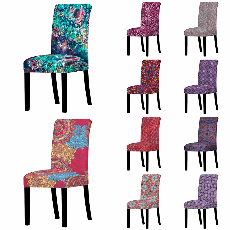 Чехол на стул в богемном стиле эластичное покрытие для кухни офиса банкета|Чехлы