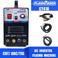 ct418 inverter 220v plasma welding machine 3 in 1 plasma cuttertigmma argon welder with free consumables