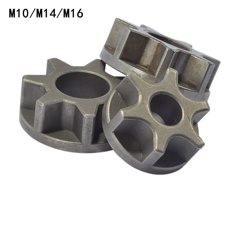 M10/M14/M16 Шестерня бензопилы для 100 115 125 150 180 сменная Шестерня Деревообработка различные угловые шлифовальные станки кронштейн бензопилы электроинструмент