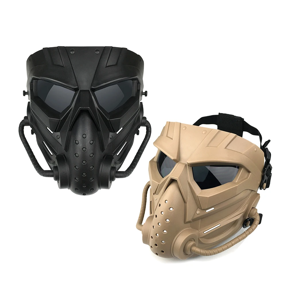 

Paintball Game Face Protection Safety Cover Full Head Protection Guard Gas Gear Set Explosion-proof Helmet Set
