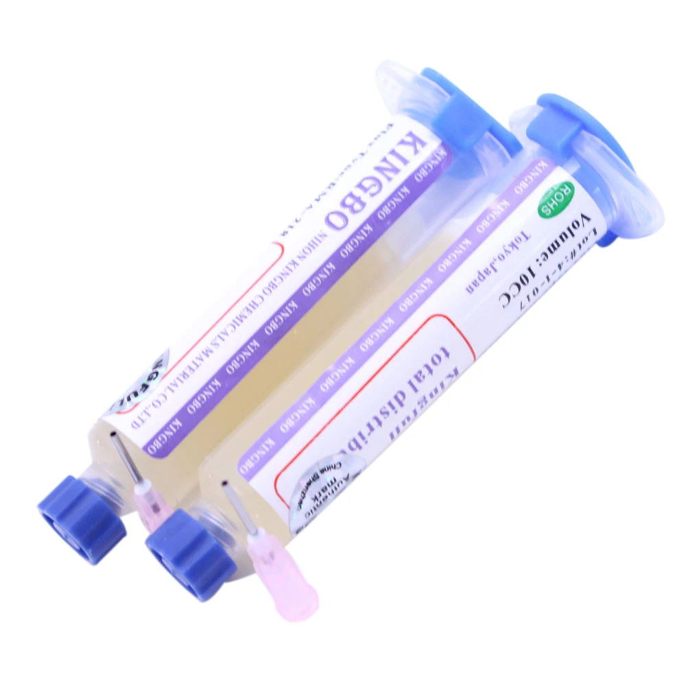 Паяльная паста Kingbo 10cc паяльный флюс с иглами для наладочная станция деболлинга