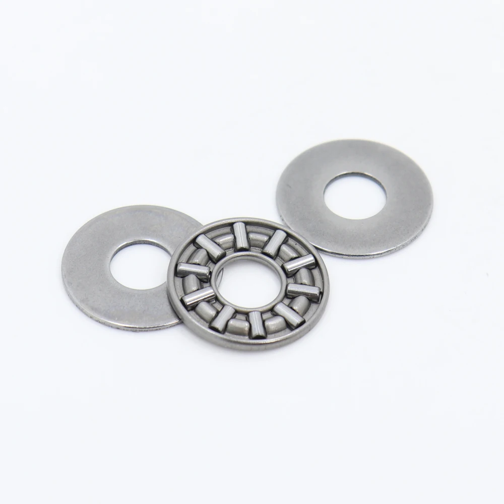 Упорный игольчатый роликовый подшипник AXK0821 + 2AS с двумя шайбами AS0812 8*21*4 мм (10 шт.)