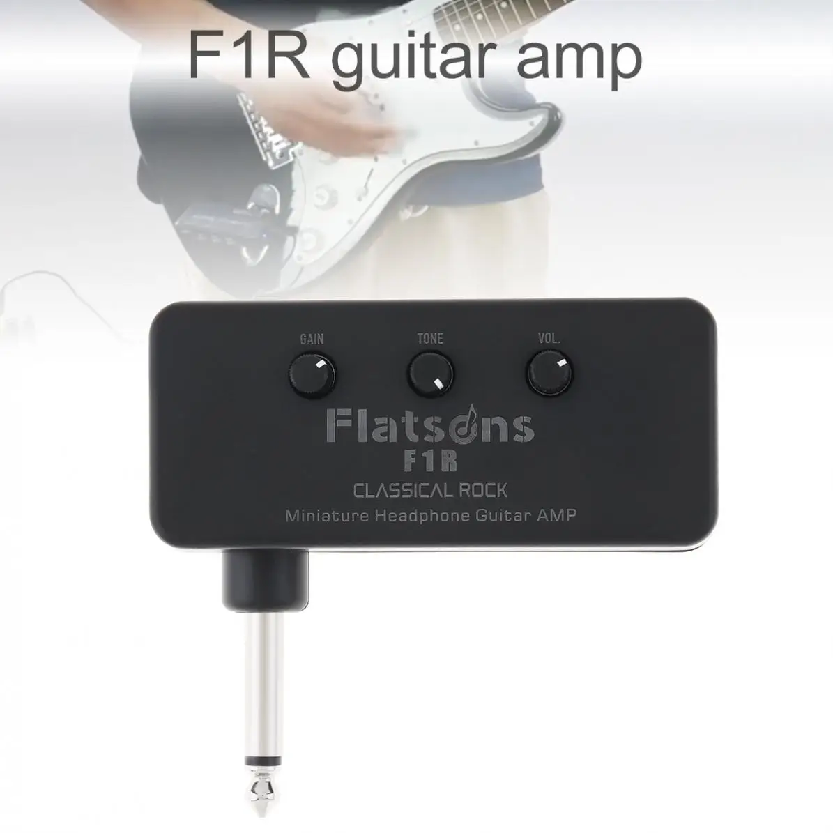 Electric Guitar Amplifier Mini Amp Speaker Bass Stereo Built-in Classical Rock Effect Miniature Guitar Plug Headphone Amplifier