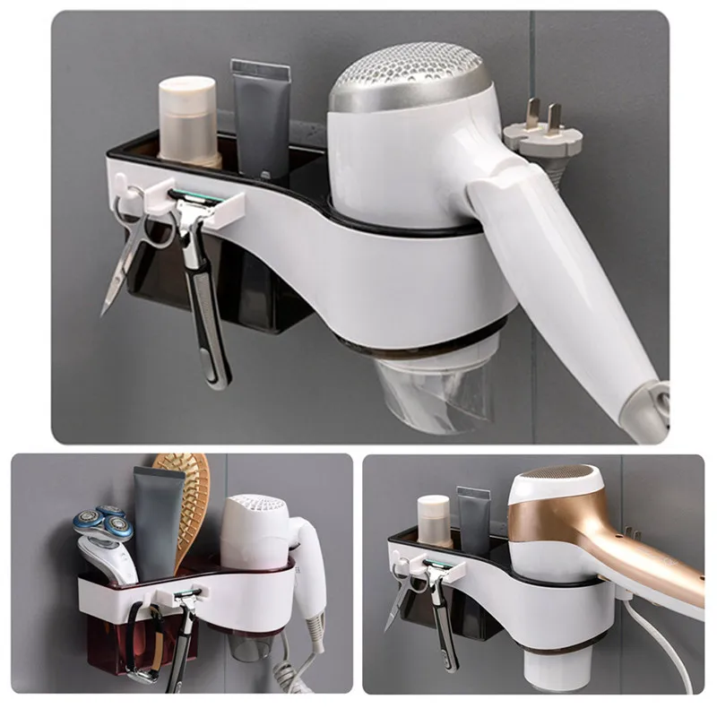 2019 фен Полка Стеллаж для ванной комнаты без ударов хранения продуктов Прямая