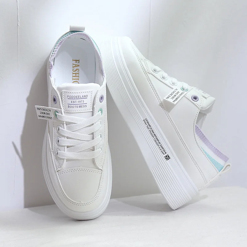 

Shallow mouth flat casual new sneakers Korean ins tide shoes McQueen white shoes