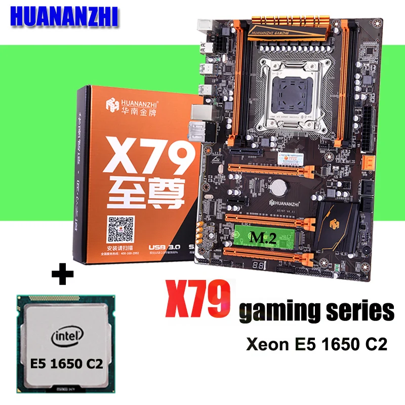 Online Marke HUANANZHI Deluxe X79 LGA2011 Gaming Motherboard CPU Combos Prozessor Xeon E5 1650 C2 3,2 GHz Alle Getestet Und Verpackt Gut