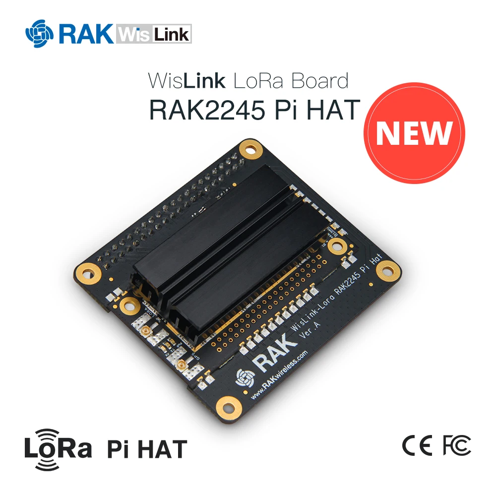 Модуль концентратора шлюза LoRaWAN RAK2245 WisLink Raspberry Pi HAT Edition основанный на SX1301 включает