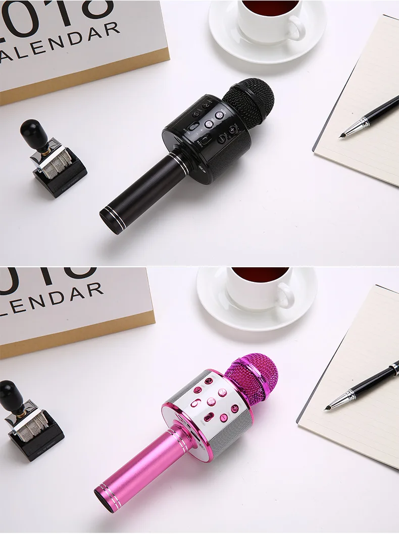 10 pcs a lot Mobile Phone K Song Microphone Wireless Bluetooth Multi-Function Speaker Private Mode Portable Smart | Электроника