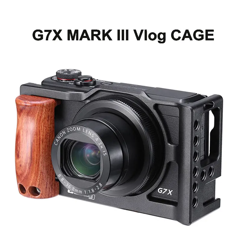 UURig алюминиевый C G7X Mark lll Vlog клетка для холодного башмака довольно съемная