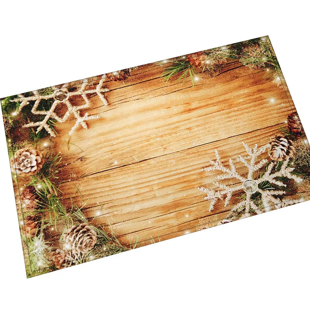 Zeegle напольный коврик с рождественским дизайном нескользящий кухонный для душа