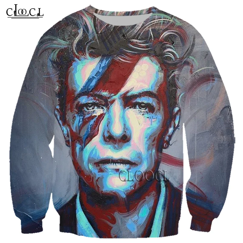 

CLOOCL Rock Popular Singer David Bowie 3D Print Men Women Casual Fashion Hip Hop Tracksuit Harajuku Pullover Drop Shipping