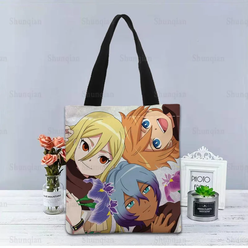 Сумка тоут Inazuma Eleven на заказ тканевая двухсторонняя Сумочка для покупок дорожная