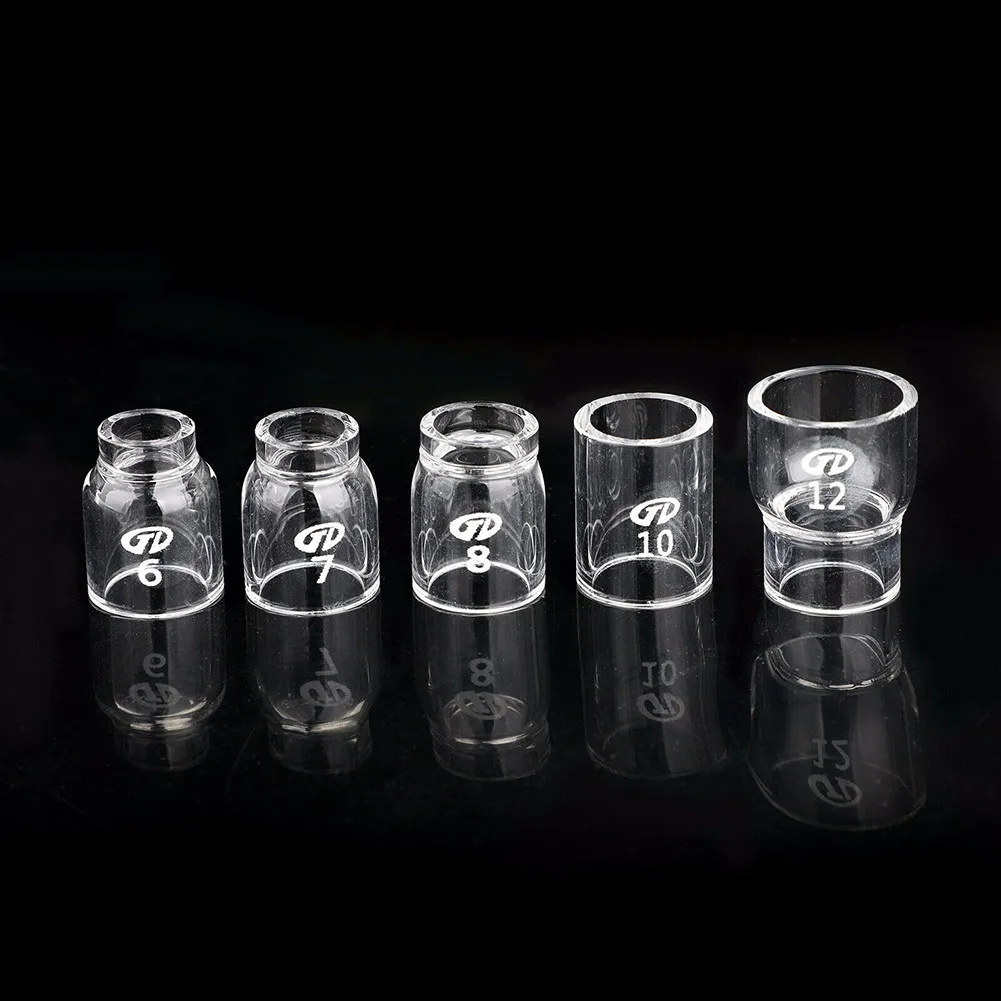 

31 шт. TIG сварочный фонарь короткие газа объектив #12 Pyrex Стекло Набор чашек для WP-17/18/26 Запчасти для сварочной горелки для дуговой сварки фонарь...