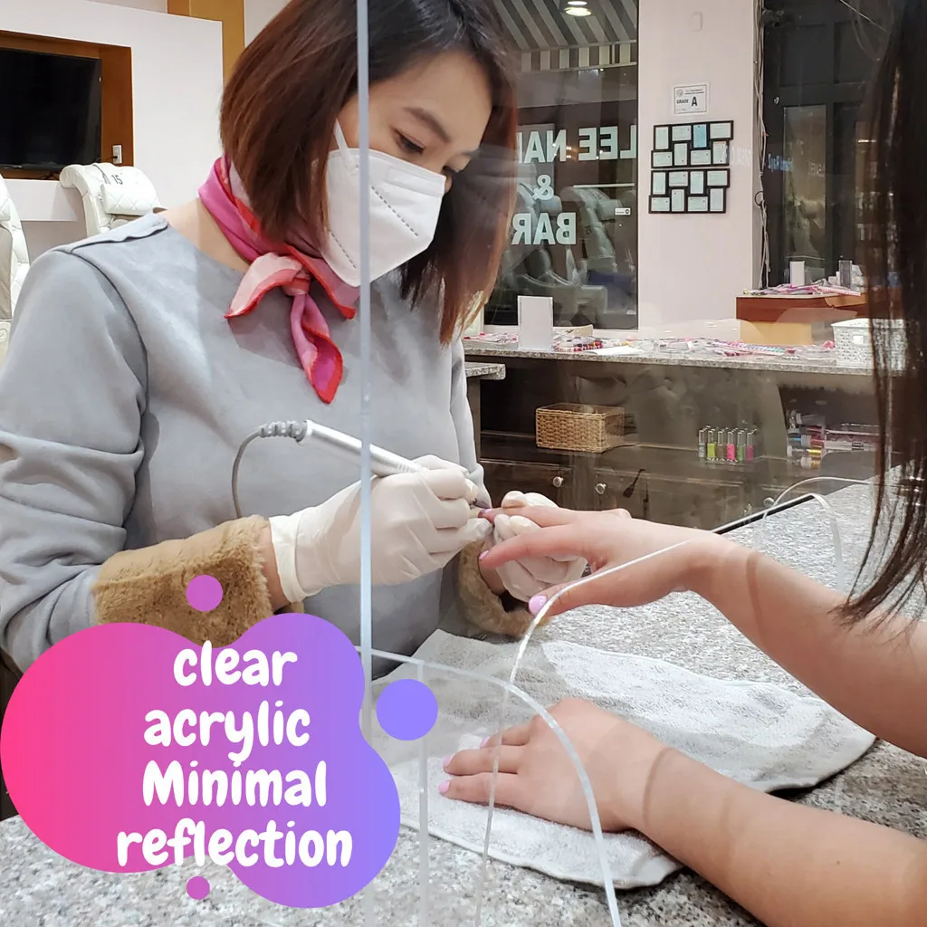 45x50 см прозрачного акрила lcd-экрана 5 мм защиты Безопасность столешница для