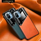 Кожаный магнитный силиконовый чехол Lereach для Xiaomi Mi 11 Ultra, для Xiaomi Mi 10 Note 10 Lite 10T Pro 11i 10i 10s 11X