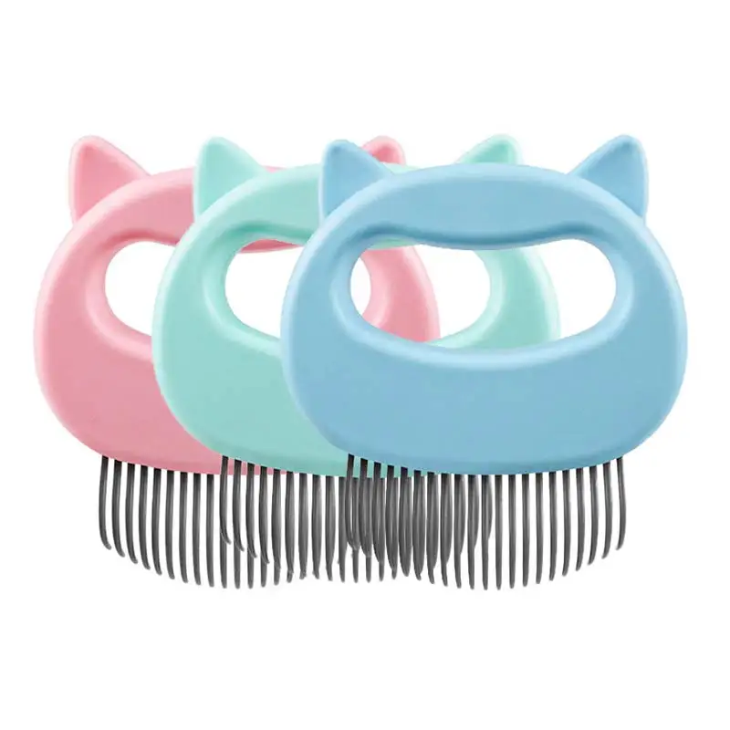 

Pet massage brush handle pet grooming shell-shaped massage tool loose hair
