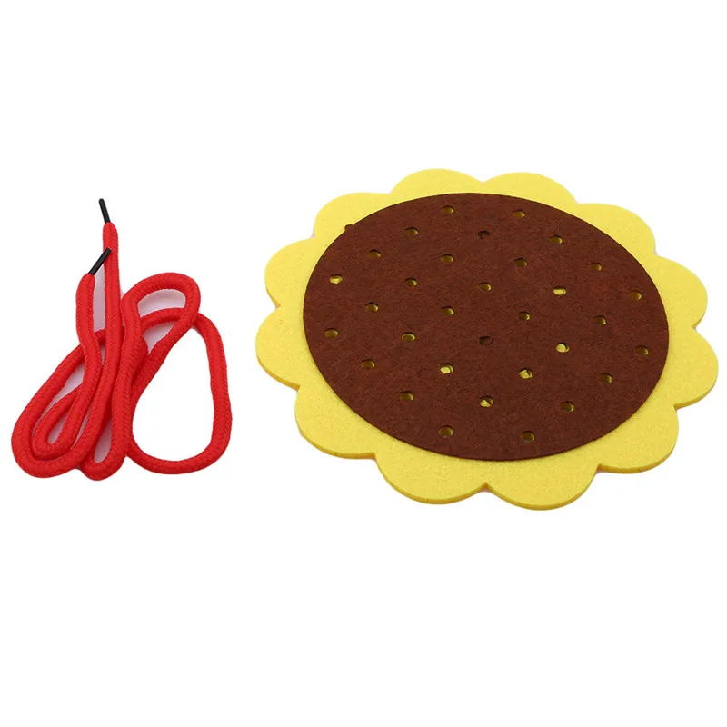 

Teaching Kindergarten Manual DIY Weave Cloth Baby Early Learning Education Toys Montessori Teaching Aids Toys