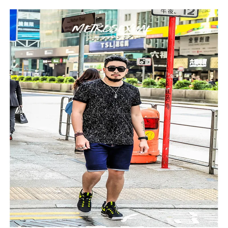 

1097- British style mercerized smooth skating silk round neck casual short sleeve T-shirt men fashion shirt half-sleeved top