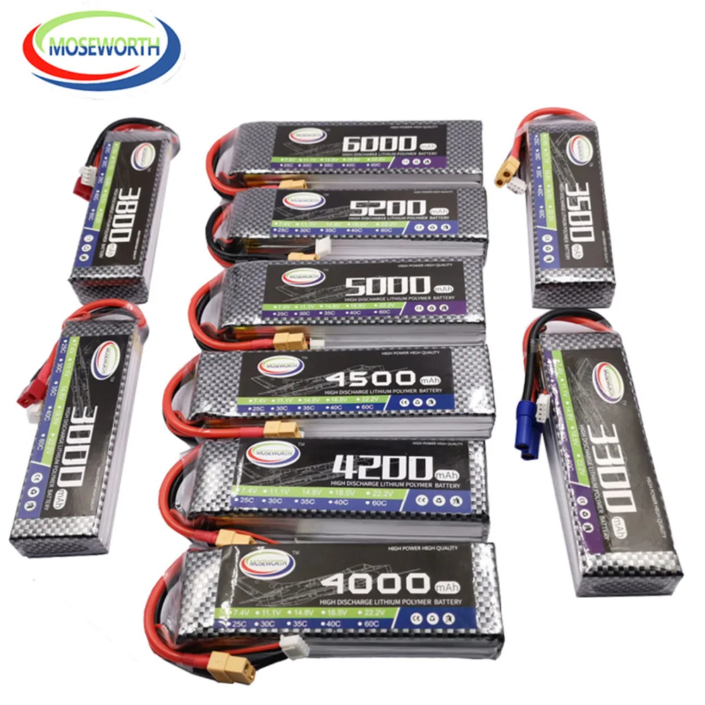3S RC игрушки LiPo Батарея 11,1 V 1200 2200 2800 3300 3800 4200 5200 10000 12000 16000 22000 ма/ч, 25C 35C 3S для дрона с дистанционным управлением самолет автомобиль