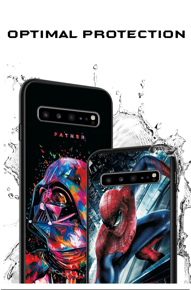 Человек-паук Дэдпул для samsung Galaxy S10 5G S10E чехол S10 Lite Plus черный ТПУ чехол для телефона для samsung S7 Edge S8 S9 Plus чехол