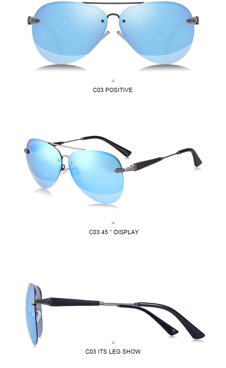 FANKEPOLO new men's retro sun eye round metal polarizer luxury brand designer sun eye black driving mirror goggles fashion