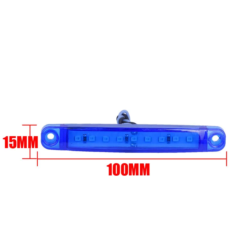 

Marker Side Lights ABS plastic Replacement Parts Bus 24V Lamp Set Blue