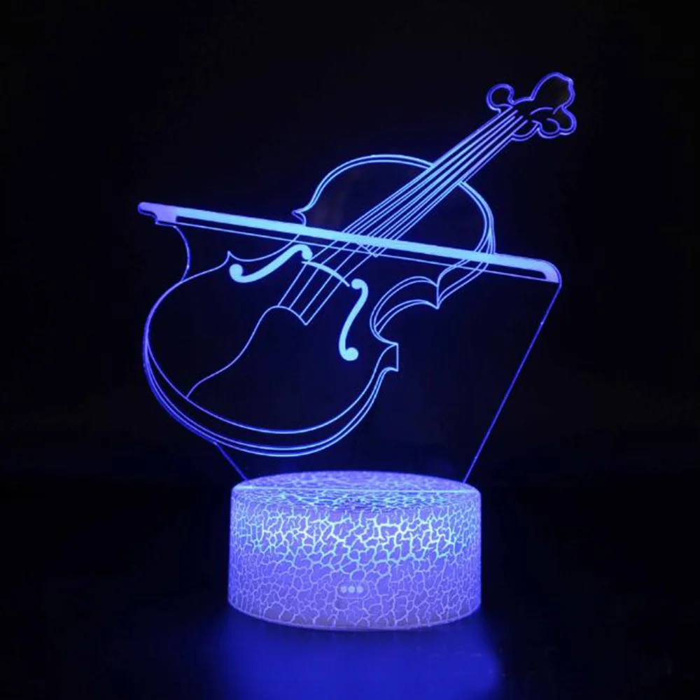 

Guitar Lover Best Gifts Music Note Cool Guitar 3D Acrylic Light Music Logo LED Night Light for Bedroom Home Decoration Children