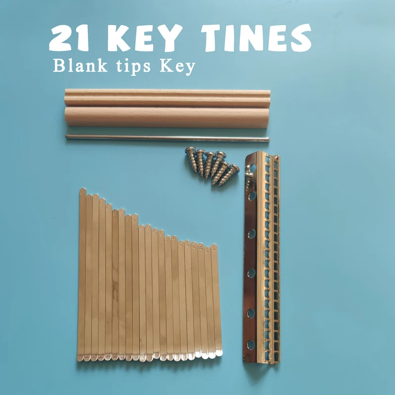

❤️DIY Kalimba 21key Tines Tip Blank Tip arc Thumb Piano keys Homemade Instrument Accessories High Quality String Sheet