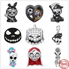 Подвеска из серебра 2021 пробы в виде черепа, тыквы, демона