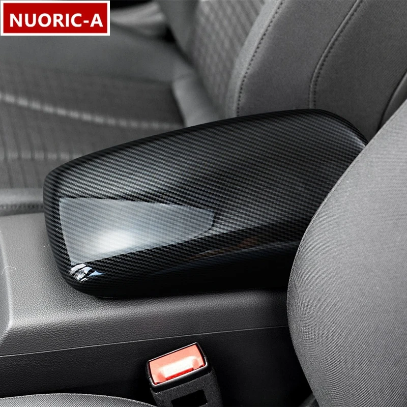 Цветной подлокотник из углеродного волокна для центральной консоли защитный