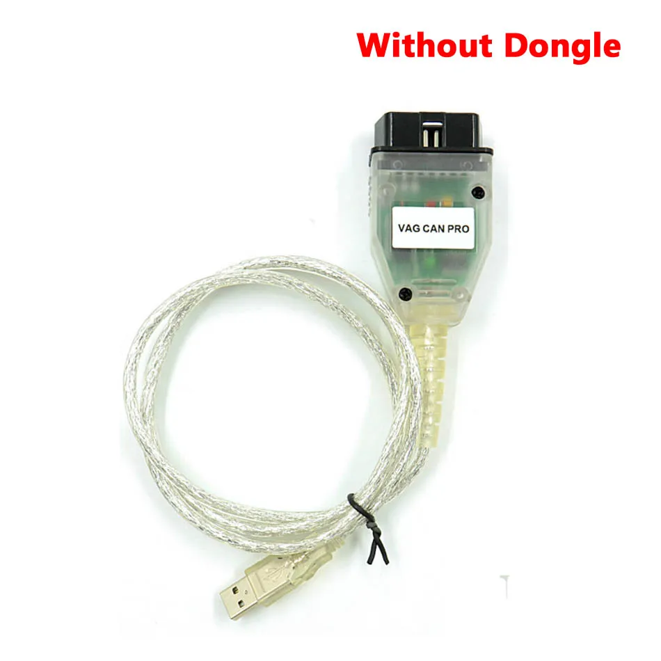 VAG CAN PRO V5.5.1 FTDI FT245RL чип VCP OBD2 Диагностический интерфейс USB кабель Поддержка Can Bus UDS K Line - Цвет: No Dongle
