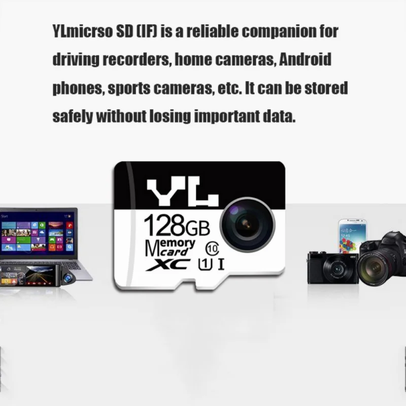 Micro SD карта TF памяти адаптер 16 ГБ 32 64 Гб 128 высокоскоростной Ультра HD видео запись
