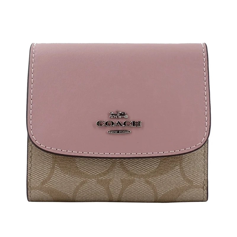 Coach F87589 маленький бумажник из кожи ПВХ F87589 - Цвет: F87589SVOSA