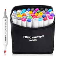touchnew 40 colors marker pen dual tip alcohol based markers set