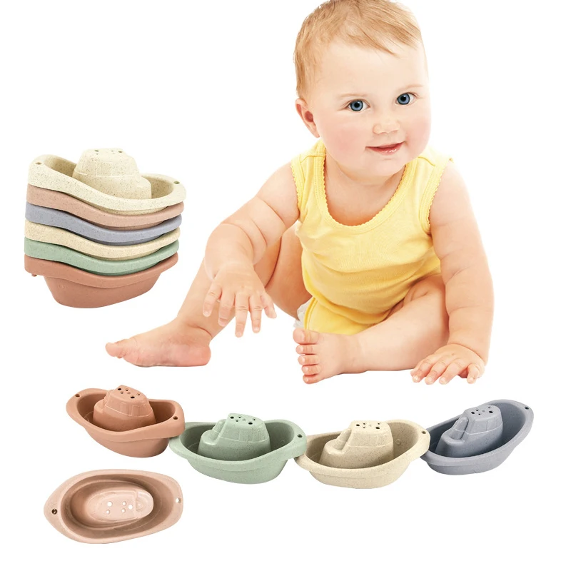 Детские Игрушки для ванны складные чашки разноцветные раннего развития в форме