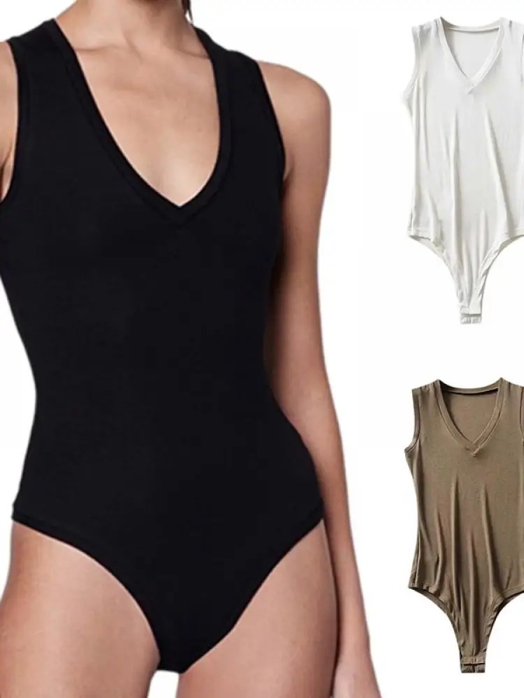 

Соблазнительное женское нижнее белье для коррекции фигуры, Летний Новый соблазнительный облегающий цельный комбинезон без рукавов