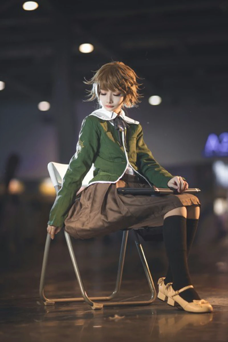 Костюм для косплея данганронпа чихиро Фудзисаки школьная форма на Хэллоуин