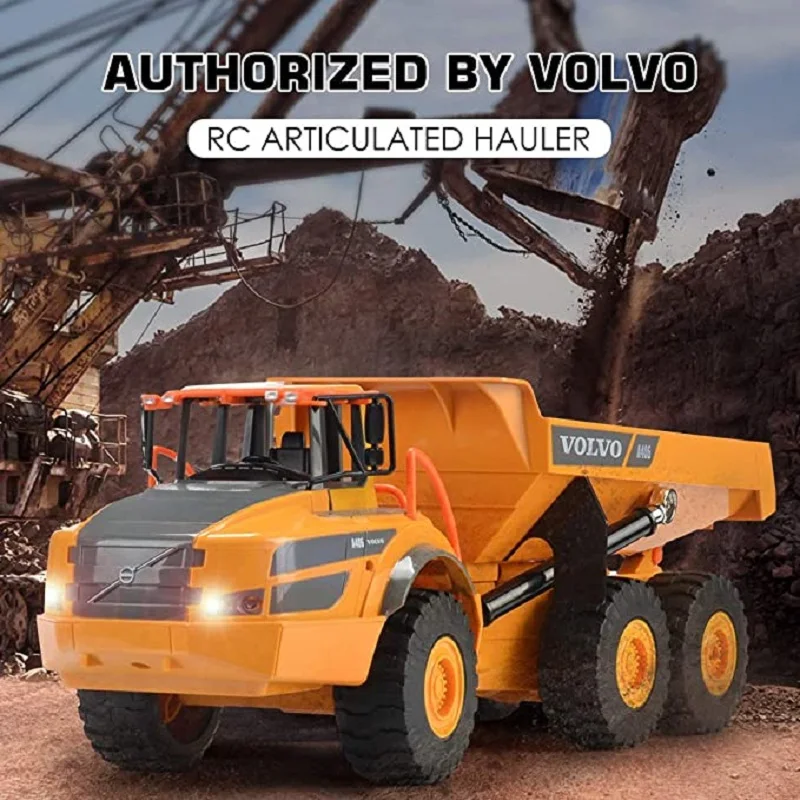 Double E 1:24 RC Truck Dumper Caterpillar Tractor 2.4Ghz Radio Controlled Car Model Engineering Car Excavator Toys For Boys enlarge