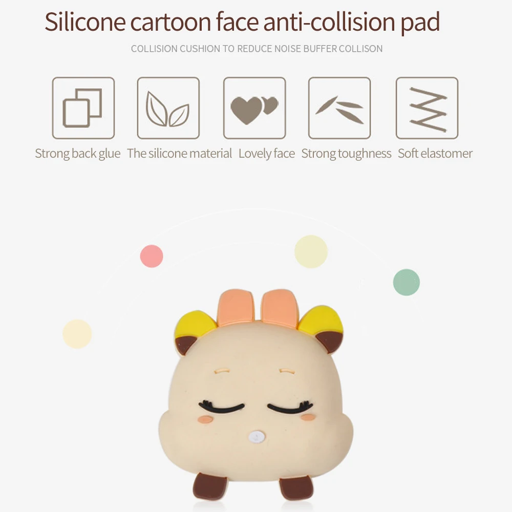Cartoon Cute Animals Rubber Fender Lock Thickening Mute Door Fenders Protective Wall Mat Shakeproof and Noise Reduction Y | Дом и сад