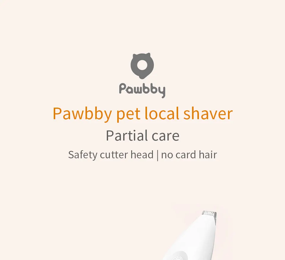 Xiaomi Youpin Pawbby Pet местная электробритва для стрижки собак и кошек, бритвенные волосы для собак, электрическая машинка для ремонта волос