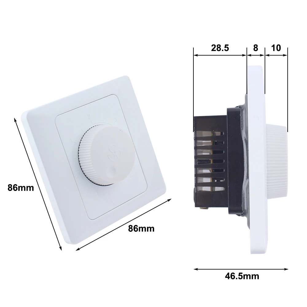 1 шт. настенный выключатель Управление в переключатели для вентиляторов AC 220 В gang