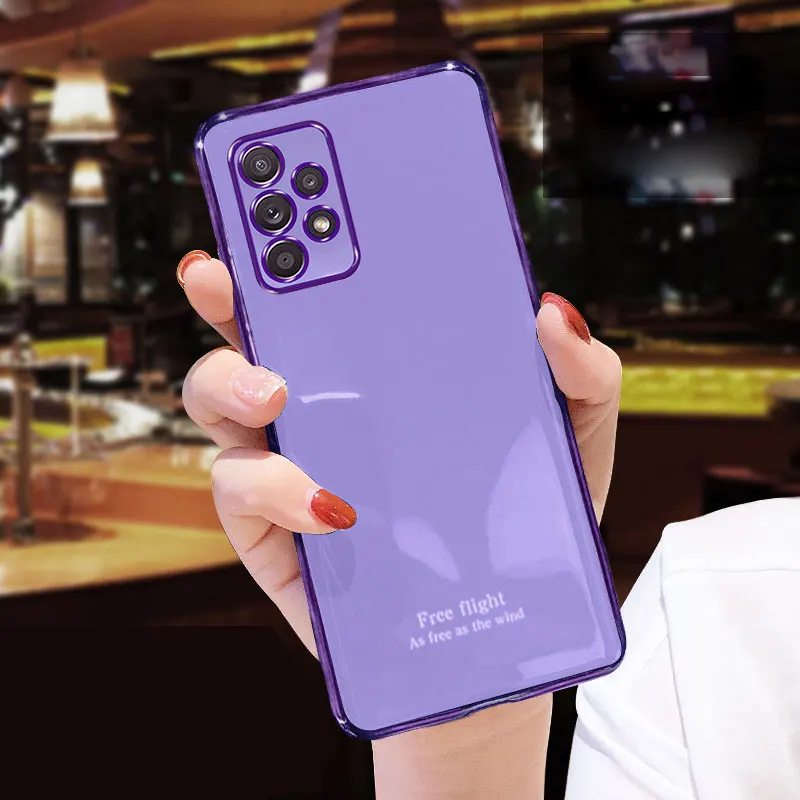 Luxury Silicone Case For Samsung Galaxy A52 phone Case Cover A72 4G Shockproof Holder Case For Samsung Galaxy A32 A52 A72 5G