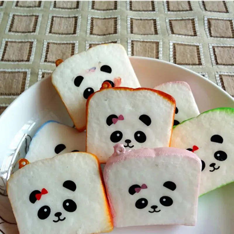 Струйное Новый Kawaii нарезанный мягкими хлеб мягкий тостов телефон ремни Мягкий