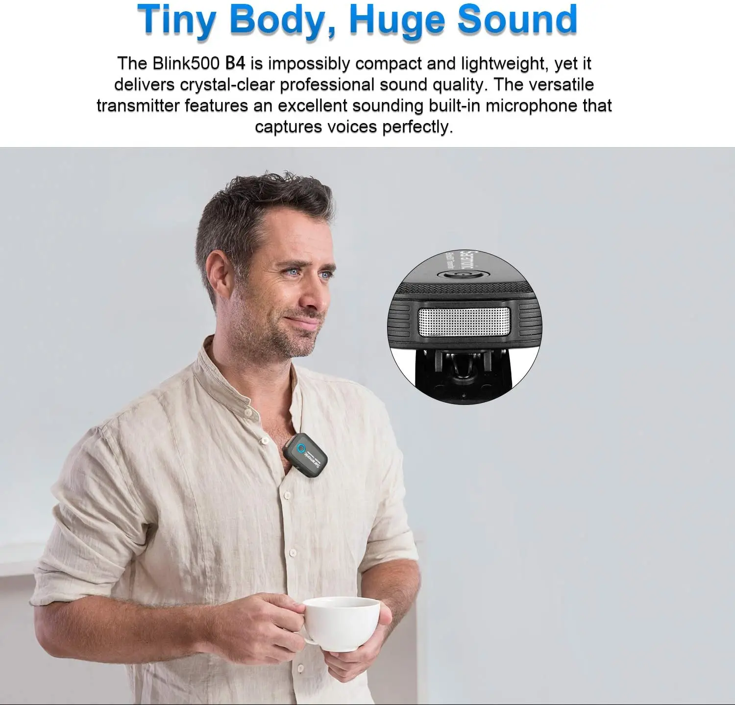 Saramonic Blink500 B4 двухканальный петличный микрофон два передатчика с