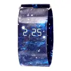 Часы наручные мужские с цифровым светодиодным дисплеем, креативные модные водонепроницаемые часы-браслет, 1 шт.