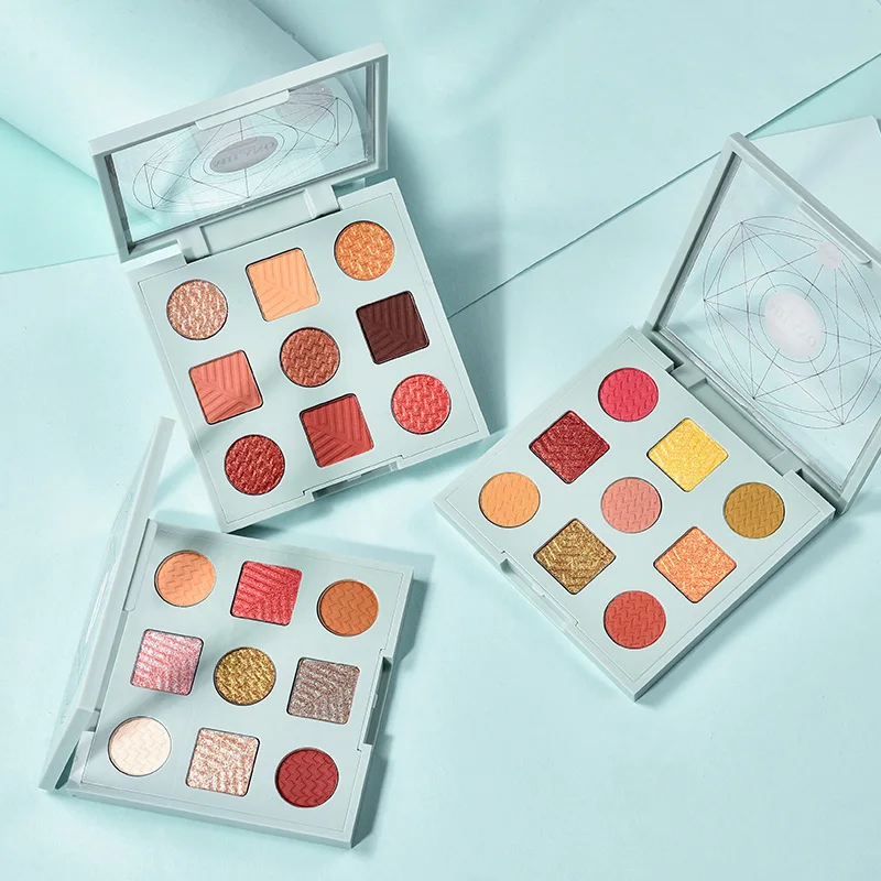 Suikone мерцающие тени для век палитра оранжевый винно-красный пигмент долговечный