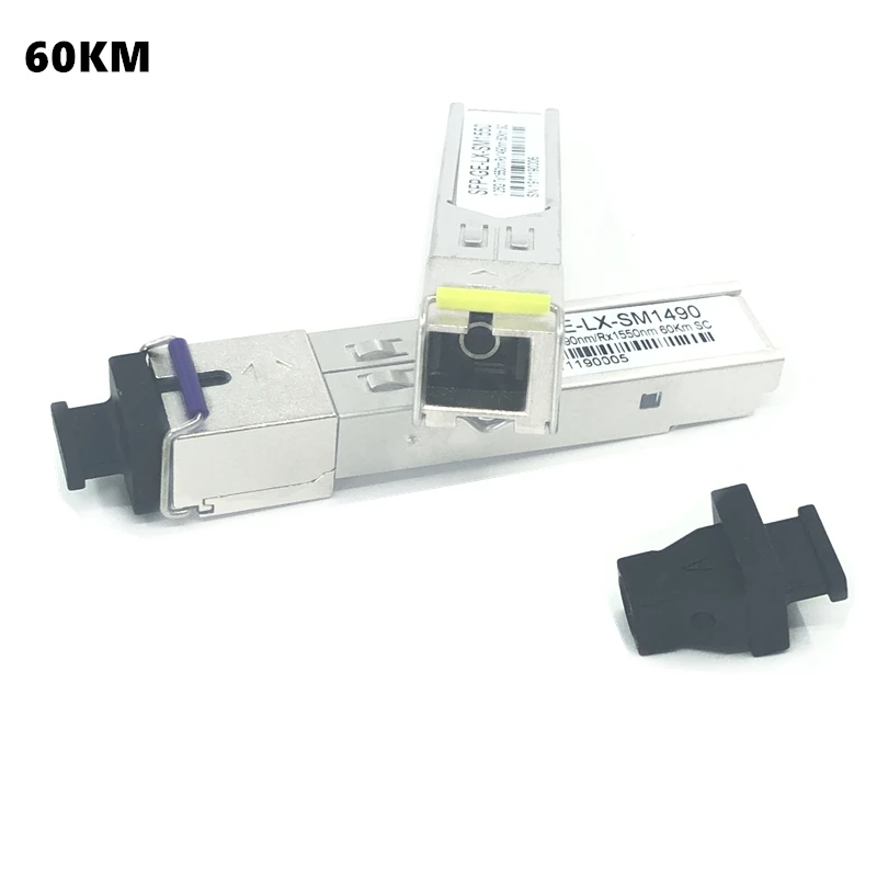 Волоконно-оптический модуль SC SFP 1 25G 20/40/60/80/100KM 1310/1490 нм одноволоконный оптический